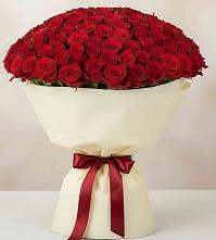 Букет 101 Красная роза Милано в Детчино