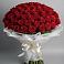 Букет 101 Красная роза Блэк Мэджик в Детчино