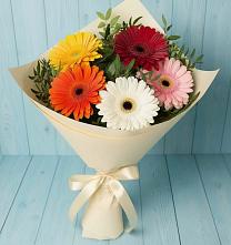 Букет цветов из:  Герберы в Детчино