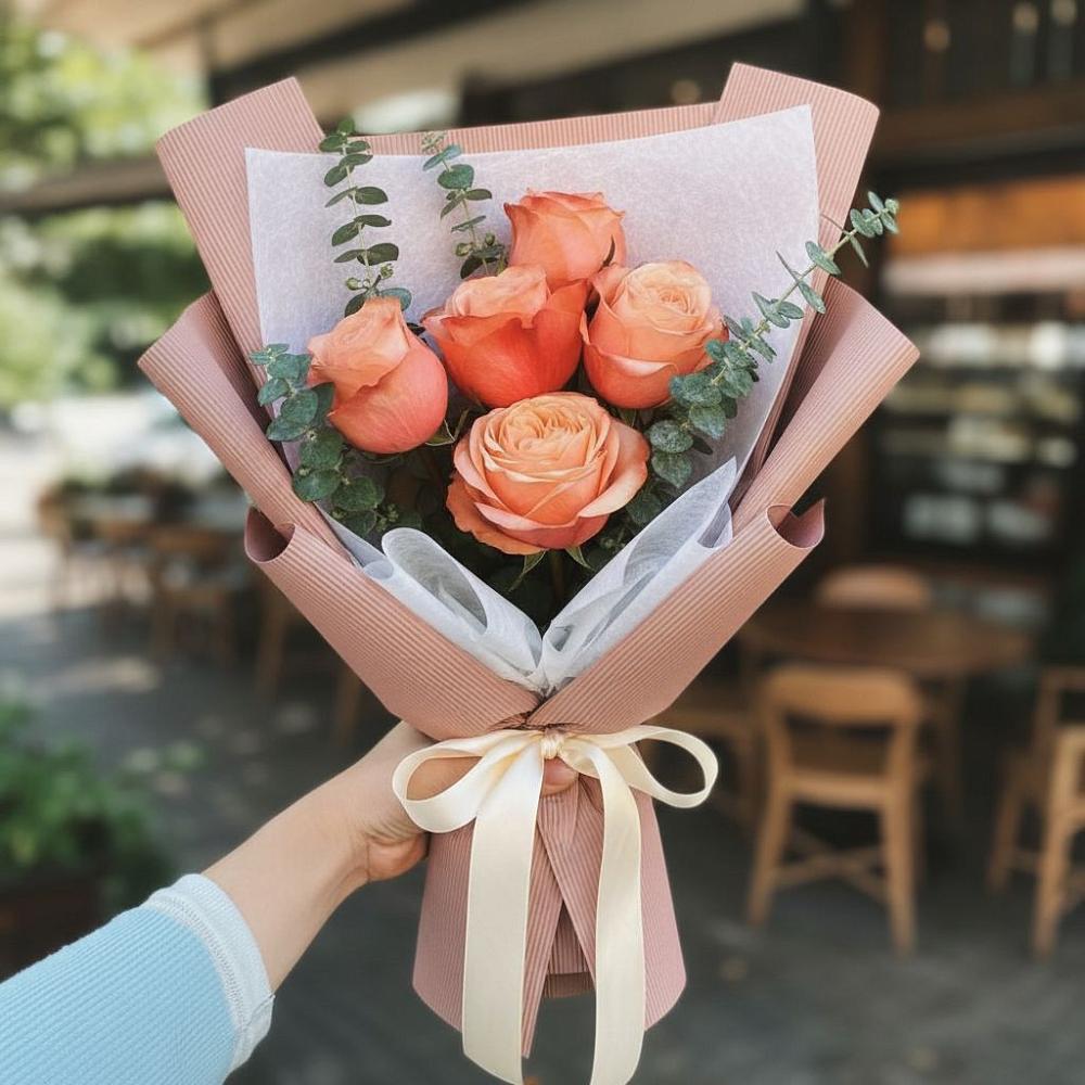 Букет цветов из: Розы в Детчино