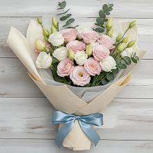 Букет цветов из:  Лизиантусы в Детчино