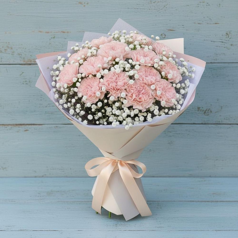 Букет цветов из: Гвоздики в Детчино