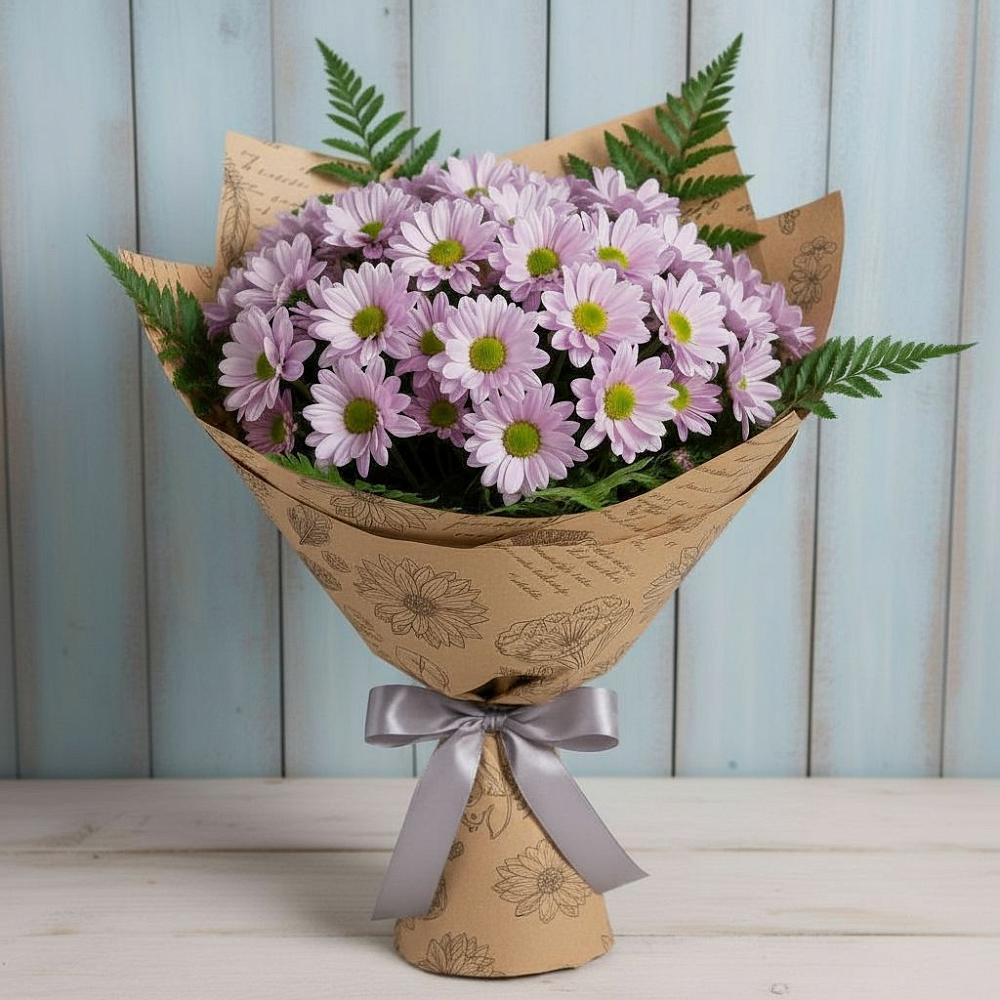 Букет цветов из: Хризантемы в Детчино