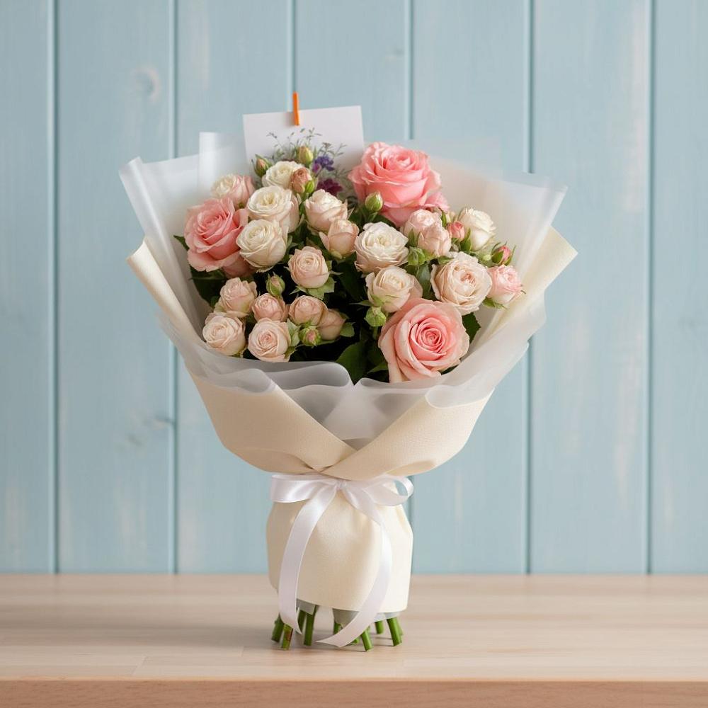 Букет цветов из: Розы в Детчино