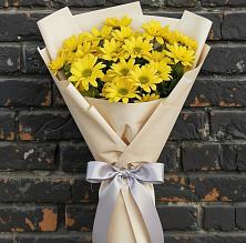 Букет цветов из:  Хризантемы в Детчино