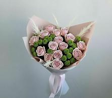 Букет цветов из:  Розы и Хризантемы #REPLACE_PRED# Детчино