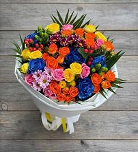 Букет цветов из:  Розы и Хризантемы в Детчино