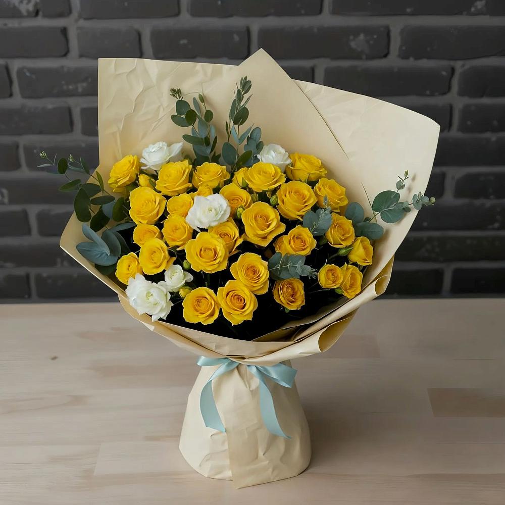 Букет цветов из: Розы в Детчино