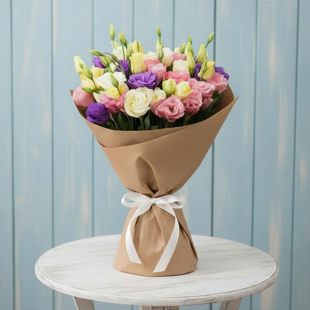 Букет цветов из: Лизиантусы в Детчино