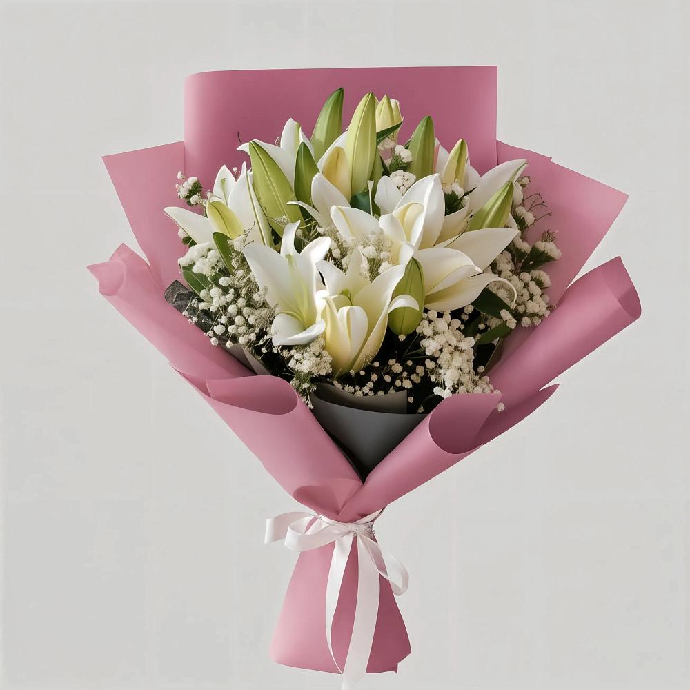 Букет цветов из: Лилии в Детчино