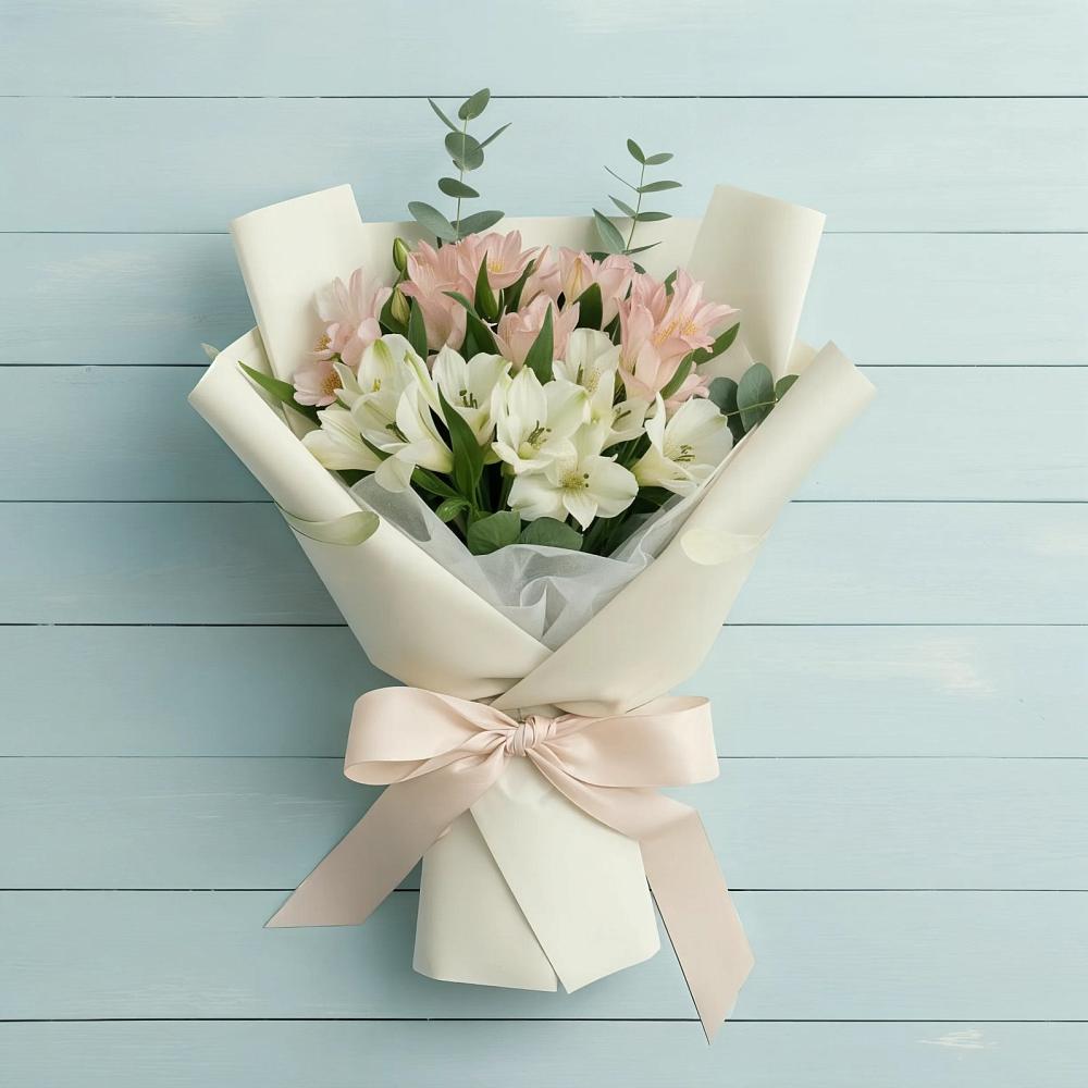 Букет цветов из: Альстромерии в Детчино