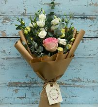 Букет цветов из:  Розы и Лизиантусы #REPLACE_PRED# Детчино